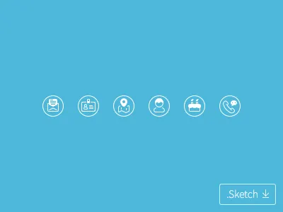 Littie icons for personal resume birthday contact download gender gui icon location mail name resume sketch ui