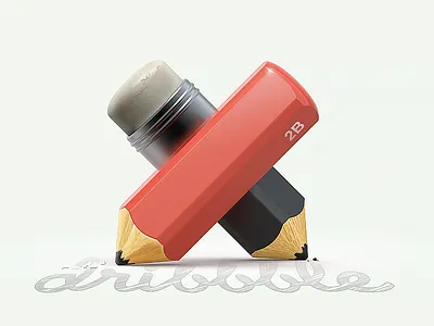 "X" 3d icon pencil xiaoafu