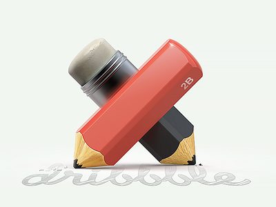 "X" 3d icon pencil xiaoafu