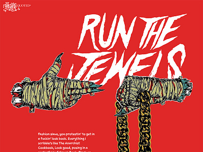 Run The Jewels art direction css typography web design