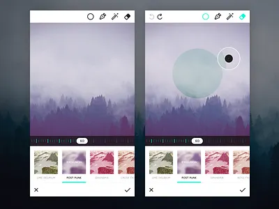 Photo Editor app editor ios light minimal mobile photo tools ui ux white