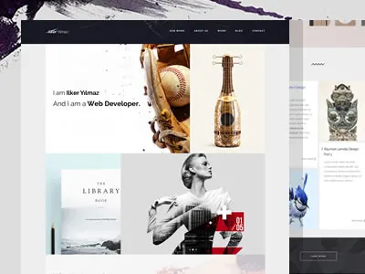 Freelance clean ecommerce freelance grid portfolio shop theme ui ux