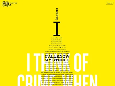 New York State Of Mind art direction css typography web design