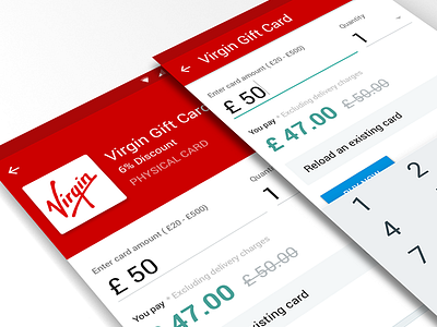 Gift Card Material Text fields android gift card lollipop text fields material design payment method scroll header