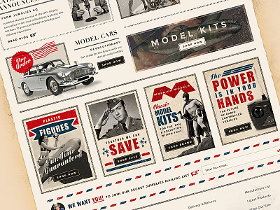Vintage eCommerce Store ecommerce propaganda retro store vintage website