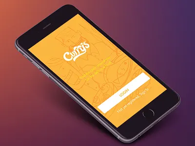 Curry's App (WIP) currys food app ui ux
