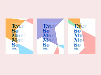 EA + BS old version caslon graphique color event geometric pastel poster sherbet spring summer