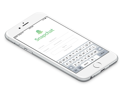 Snapchat Login branding icon ios iphone mobile redesign snapchat ui
