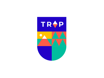 Trip agency arrow brand branding compas design font forest identity illustration land letter logo logotype mountains river sun travel trip