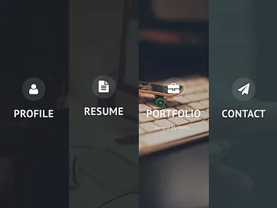 Privado - Personal Website cv interactive personal portfolio resume wordpress