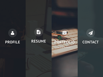 Privado - Personal Website cv interactive personal portfolio resume wordpress