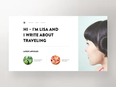 Travel Blog — Hero Exploration blog bootstrap concept exploration hero travel unsplash web design webdesign website