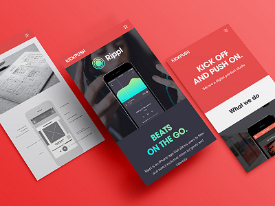 Kickpush mobile website agency app case ios kickpush london mobile portfolio studio study web website