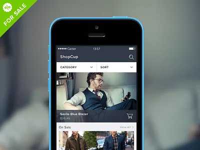 Shop Cup for Sale app e commerce ios mobile sale shopping ui ux