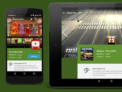 BAM App Detail Screen android apps material design nexus tablet ui ux