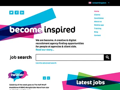 Become Recruitment Homepage css layout web design