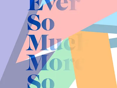 EA + BS caslon graphique color event geometric pastel poster sherbet spring summer