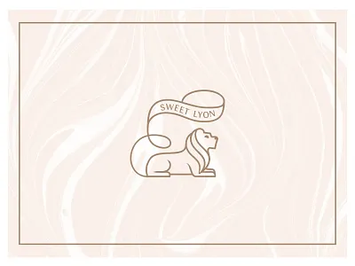 brand direction 2 brand lion logo marble pattern