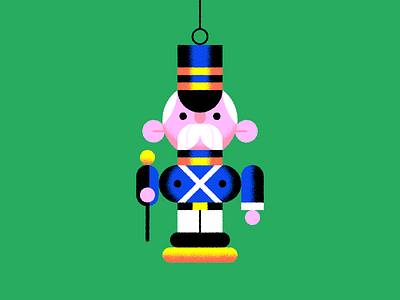 Wooden Soldier Ornament character design christmas holiday illustration nutcracker ornament wooden soldier