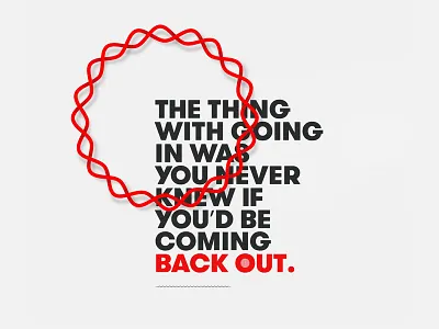 Type Exploration color impact red typography