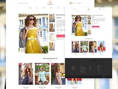 Ecommerce Product Details cart catalog clothing details e commerce ecommerce fashion product products shop sizing store