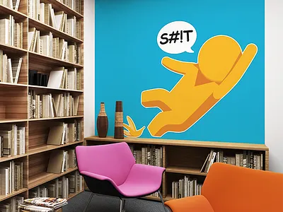 Pegman S#!T decal google pegman print sticker vector