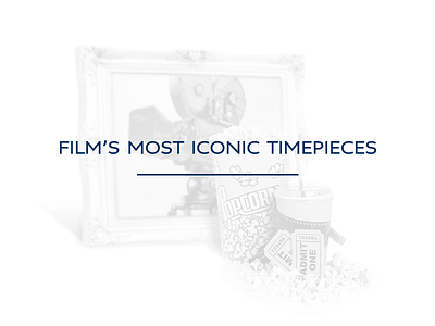 Iconic Timepieces clean clear design ui ux website white space