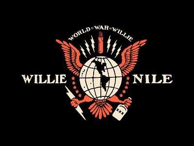 Willie Nile Tour Graphic design illustration typography