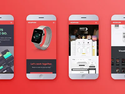 Kickpush mobile website agency app case ios kickpush london portfolio studio study web website