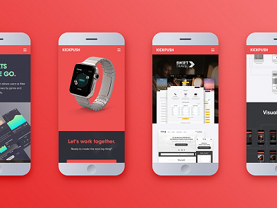 Kickpush mobile website agency app case ios kickpush london portfolio studio study web website