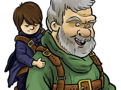Man of few words cartoon dragon game of thrones giant hodor kid lit art