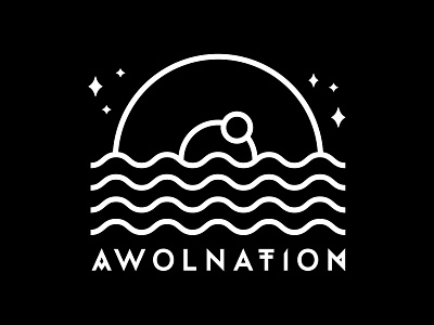 AWOL Nation Tour T-shirt design illustration