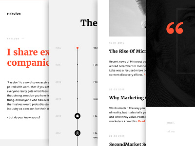 r devivo website ads blog deiv desktop footer marketing quote responsive timeline web