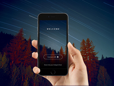 Feeday Login app feeday hand instagram ios8 iphone iphone 6 iphone6 login welcome widget