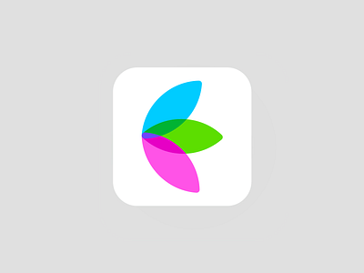 icon blue brand branding design dev developer green identity illustration ios logo logotype lotus mobile petals purple