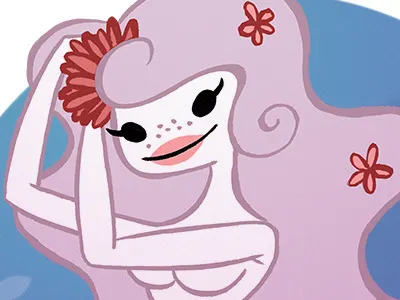 My little mermaid character mermaid sea starlette