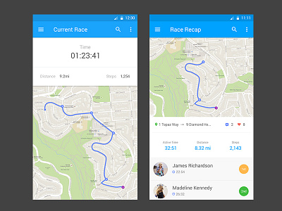 Android Racing android clean design icon icons menu ui ux