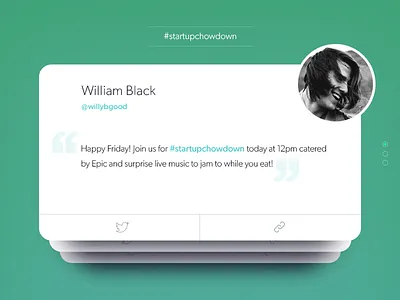 Atlanta Tech Village - Twitter Feed android app avatar brand elegant ios mobile social app twitter ui ux web