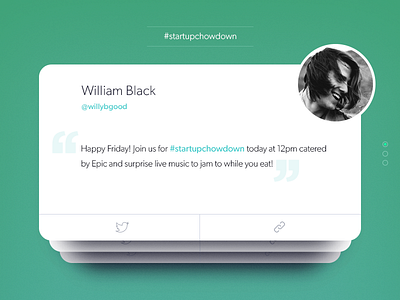 Atlanta Tech Village - Twitter Feed android app avatar brand elegant ios mobile social app twitter ui ux web