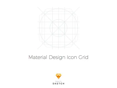 Material Design Icon Grid Template design google grid icon material template
