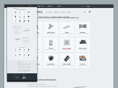 Aspera E-commerce aspera clean czech ecommerce electro eshop flat metro personalized quickbuy red