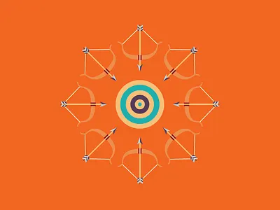 13/100 arrow arrows target