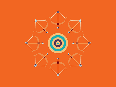 13/100 arrow arrows target