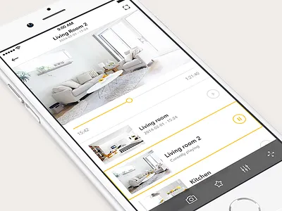 LiveCam playback cam flat home introduction ios live playback player recording security yellow