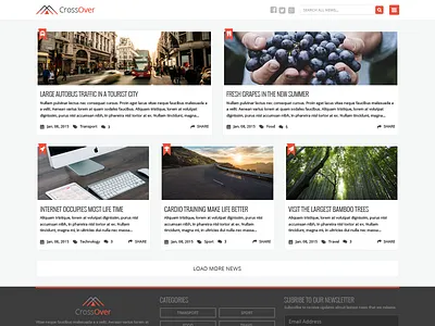 Free PSD - Homepage News Theme blog free freebie news page psd simple template theme