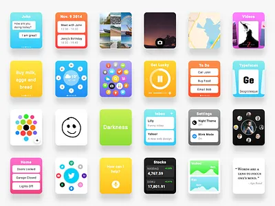 Widgets V2 blck os concept concept operating system redesign vector operating system widgets