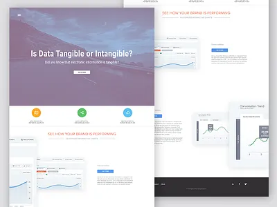 Tangible analytics dashboard flat interface ui web web design website