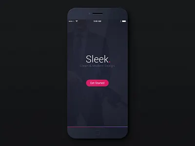 Dark Splash Screen app app ui application dark ios iphone launcher sleek splash ui ux