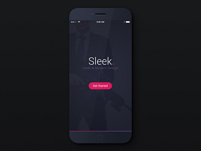 Dark Splash Screen app app ui application dark ios iphone launcher sleek splash ui ux