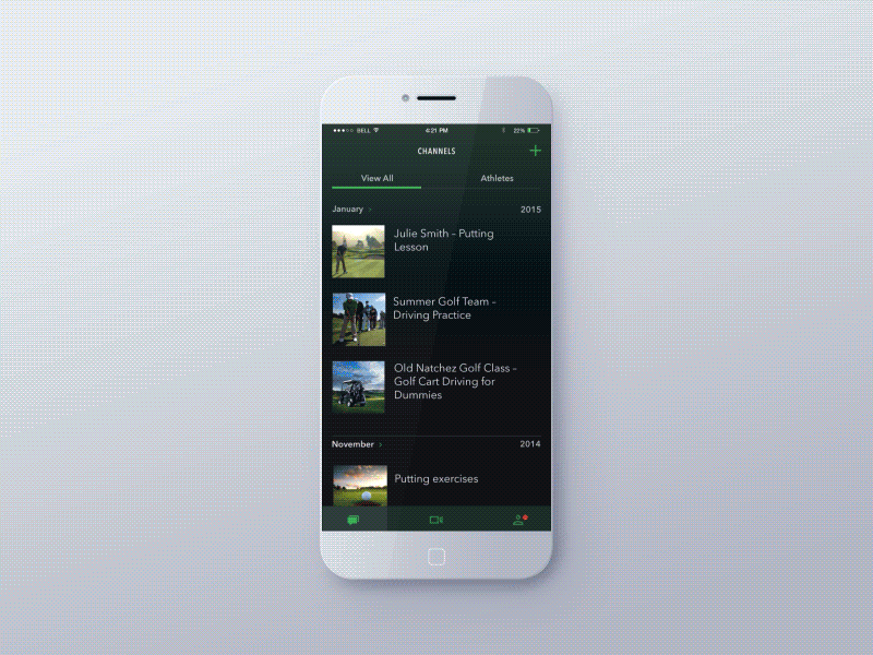 Channel Create animation app athlete athletic create group icons sports training
